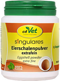 Produktbild von cdVet singulares Eierschalenpulver extrafein Mineralfutter für alle Tierarten und Altersstufen 1000g