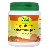 Produktbild von cdVet Singulares Kolostrum pur Pulver zur Unterstützung des Immunsystems für Hunde Katzen und Pferde 250 g - 250 g