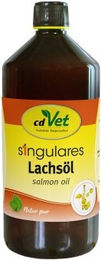 cdVet Singulares Lachsöl 1L für Hunde und Katzen – Monoprotein, Omega-3-Fettsäuren für Haut und Fell – Bild 1 von 5