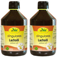 Produktbild von cdVet Singulares Lachsöl Haut-Fell-Supplement für alle Altersstufen 500 ml