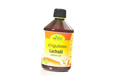 cdVet Singulares Lachsöl Monoprotein Nahrungsergänzung für Hunde und Katzen 500 ml - 500 ml – Bild 1 von 4