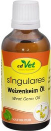 cdVet Singulares Weizenkeim-Öl 50 ml vitaminreich und kaltgepresst für Haut und Fell - 50 ml – Bild 1 von 3