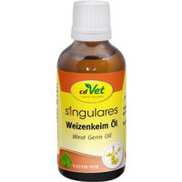 Produktbild von cdVet Singulares Weizenkeim-Öl 50 ml vitaminreich und kaltgepresst für Haut und Fell - 50 ml