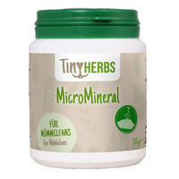 Produktbild von cdVet TinyHerbs MicroMineral Nager Mikronährstoff-Supplement für Kaninchen Hamster Meerschweinchen und Chinchilla 150 g - 150 g