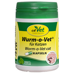 Produktbild von cdVet Wurm-o-Vet Kapseln für Katzen zur Magen-Darm-Unterstützung 12 Stück