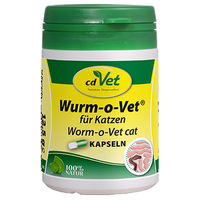 Produktbild von cdVet Wurm-o-Vet Kapseln für Katzen zur Magen-Darm-Unterstützung 12 Stück