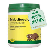 Produktbild von cdVet ZyklusRegulat Ergänzungsfuttermittel für Hunde zur Unterstützung von Läufigkeit und Scheinträchtigkeit 300 g Pulver