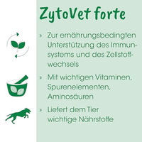 Produktbild von cdVet ZytoVet forte Pulver 150 g zur Unterstützung von Immunsystem und Stoffwechsel für Hunde, Katzen und Pferde - 150 g