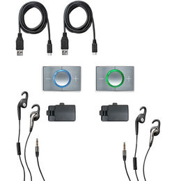 Ceecoach 2 Duo Kommunikationssystem mit Bluetooth und Headset in Weiß/Silber – Bild 1 von 8