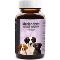 Produktbild von Cellavita Mariendistel Nahrungsergänzung für Hunde Senior mit ganzen Samen zur Unterstützung der Leber und Stoffwechselfunktionen 120g