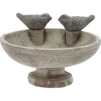 Produktbild von Cepewa Vogeltränke und Vogelbad aus Zement in Grau 25x14x21,7cm