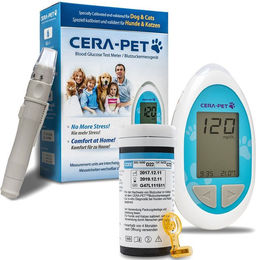 Produktbild von Cera-Pet Blutzuckermessgerät Starterset für Hunde und Katzen