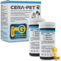 Produktbild von Cera-Pet Blutzuckerteststreifen für Hunde und Katzen zur Diabetes-Messung