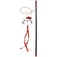Produktbild von Cerda Hello Kitty Katzen-Federwedel Rosa Interaktives Katzenspielzeug aus Plüsch für erwachsene Katzen