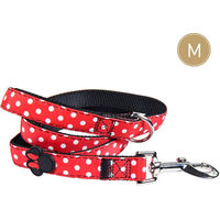 Produktbild von Cerdá Hundeleine Minnie aus Nylon in Rot-Weiß 100 cm für kleine und mittlere Hunde