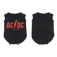 Produktbild von CERDÁ LIFE'S LITTLE MOMENTS ACDC Hunde T-Shirt aus Baumwolle Schwarz XXS