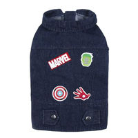 Produktbild von Cerdá Marvel Fan Pets Denim-Hundejacke Blau Grösse XXS mit Klettverschluss