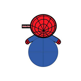 CERDÁ Spider-Man Hunde-Teddy Plüschspielzeug Marvel Lizenzprodukt rot bunt – Bild 1 von 7