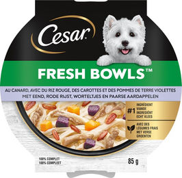 Cesar Fresh Bowls Hundefutter Ente 10 x 85 g – Bild 1 von 1