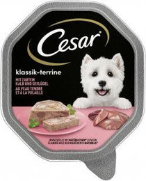 Cesar Hund Nassfutter Klassik-Terrine mit Kalb und Geflügel in Sauce 14 x 150 g - 14 x 150 g – Bild 1 von 5