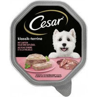 Produktbild von Cesar Hund Nassfutter Klassik-Terrine mit Kalb und Geflügel in Sauce 14 x 150 g - 14 x 150 g