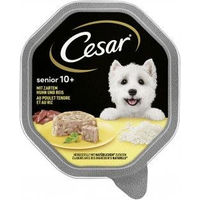Produktbild von Cesar Hund Nassfutter Senior 10+ mit Huhn und Reis in Gelee 14 x 150 g - 14 x 150 g