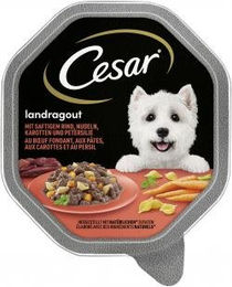 Cesar Hunde Nassfutter Landragout mit Rind, Mini Stückchen in Sauce, 14 x 150 g - 24 x 150 g – Bild 1 von 5