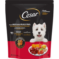 Produktbild von Cesar Hundefutter Adult mit Rind, Geflügel und Gemüse ohne Farb- und Aromastoffe 1,4 kg