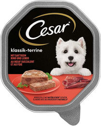 CESAR Hundefutter Klassiker Ragout mit Rind und Leber 14x150g – Bild 1 von 4