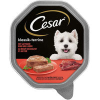 Produktbild von CESAR Hundefutter Klassiker Ragout mit Rind und Leber 14x150g