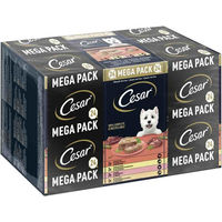 Produktbild von Cesar Hundepaté Klassik-Terrine Multipack 24 x 150 g mit Huhn und Rind ohne Zucker und Farbstoffe - 24 x 150 g