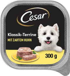 Produktbild von Cesar Klassik-Terrine Huhn Stückchen in Gelee für erwachsene Hunde 300 g