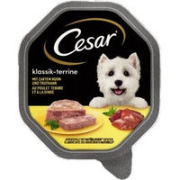 Produktbild von Cesar Klassiker Hundefutter Huhn und Truthahn 14x150g ohne Zucker und Aromastoffe - 14 x 150 g
