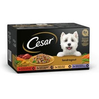 Produktbild von Cesar Landküche Wildes Land Hundefutter Stückchen in Sauce 8x150g