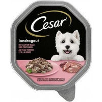 Produktbild von Cesar Landragout mit Kalb und Truthahn Hund Nassfutter Stückchen in Sauce 150 g - 14 x 150 g