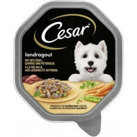 Produktbild von Cesar Landragout Wildes Land Hundefutter mit Geflügel und Stückchen in Sauce 14 x 150 g - 24 x 150 g