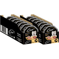Produktbild von Cesar Nassfutter für Hunde Schale Klassiker mit Geflügel und Rind 14 x 150g ohne Zucker und Farbstoffe