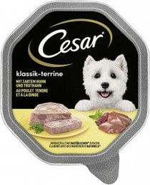 Cesar Nassfutter Klassik-Terrine mit Huhn und Truthahn für Hunde Adult 14 x 150 g - 14 x 150 g – Bild 1 von 5