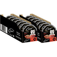 Produktbild von Cesar Nassfutter Schale Klassiker Rind und Leber Paté für Hunde Adult 14 x 150g ohne Zucker und Farbstoffe
