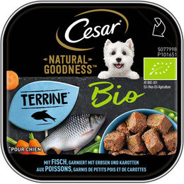 Cesar Natural Goodness Bio Hundepaté mit Fisch Erbsen und Karotten getreidefrei 16x100g – Bild 1 von 2
