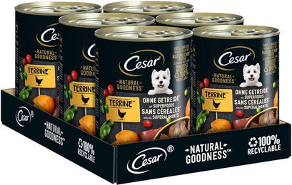 Produktbild von Cesar Natural Goodness Hundefutter Huhn 12x400g