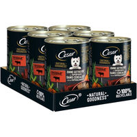 Produktbild von Cesar Natural Goodness Hundefutter mit Rind 6x400g