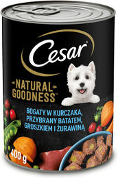 Cesar Natural Goodness Hundefutter Pastete mit Huhn, getreidefrei, 6 Dosen à 400 g – Bild 1 von 2