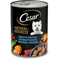 Produktbild von Cesar Natural Goodness Hundefutter Pastete mit Huhn, getreidefrei, 6 Dosen à 400 g
