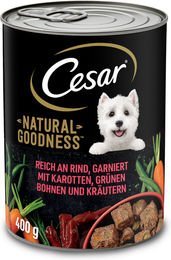 Cesar Natural Goodness Hundepaté mit Rind getreidefrei 6x 400 g - 6 x 400 g – Bild 1 von 4