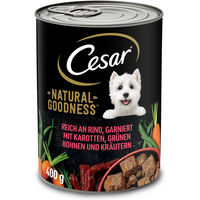 Produktbild von Cesar Natural Goodness Hundepaté mit Rind getreidefrei 6x 400 g - 6 x 400 g