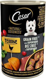 Cesar Natural Goodness Nassfutter für ausgewachsene Hunde Huhn Pastete getreidefrei 12 x 400g - 12 x 400 g – Bild 1 von 9