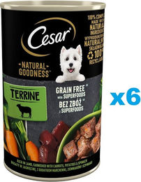 Cesar Natural Goodness Nassfutter für ausgewachsene Hunde Lamm getreidefrei 6x400g Dose - 24 x 400 g – Bild 1 von 10