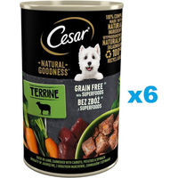 Produktbild von Cesar Natural Goodness Nassfutter für ausgewachsene Hunde Lamm getreidefrei 6x400g Dose - 24 x 400 g