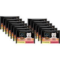 Produktbild von Cesar Selektion Hundefutter Adult Huhn mit Gemüse und Rind mit Karotten in Sauce 4x100g